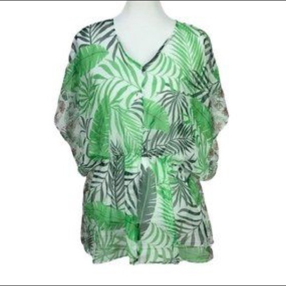 NWT West loop sheer bathing suit cover one size
